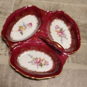 Vintage French Relish Divded Dish